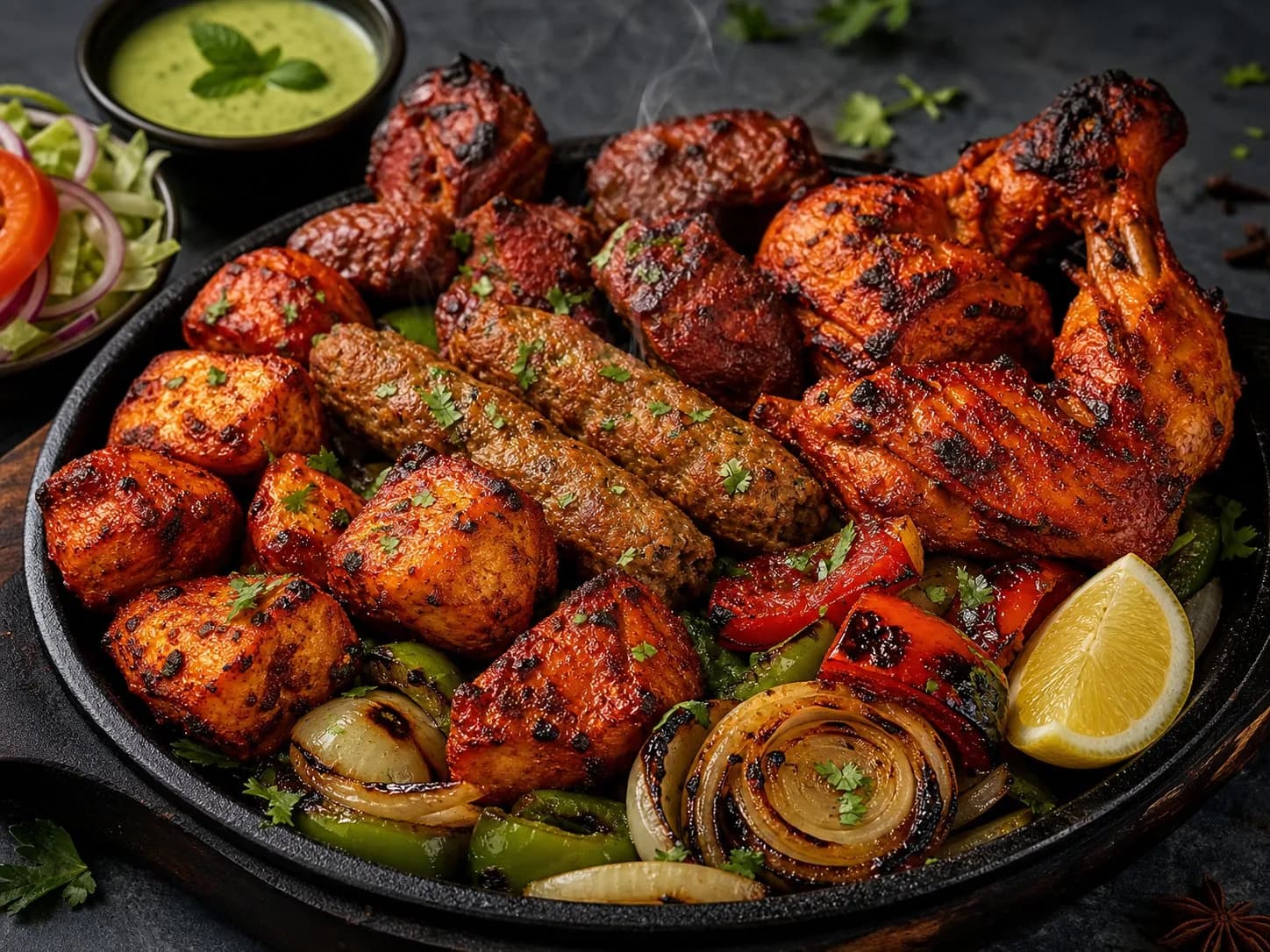 Freshly cooked Himalaya tandoori mixed grill